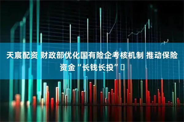 天宸配资 财政部优化国有险企考核机制 推动保险资金“长钱长投”​